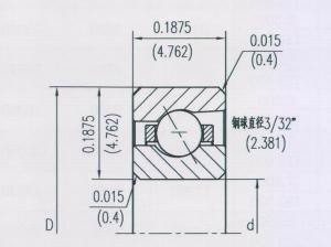 开式等截面角接触球类型（A）NKAA