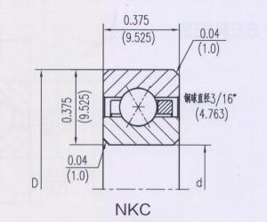 开式等截面四点接触球类型（X）NKC